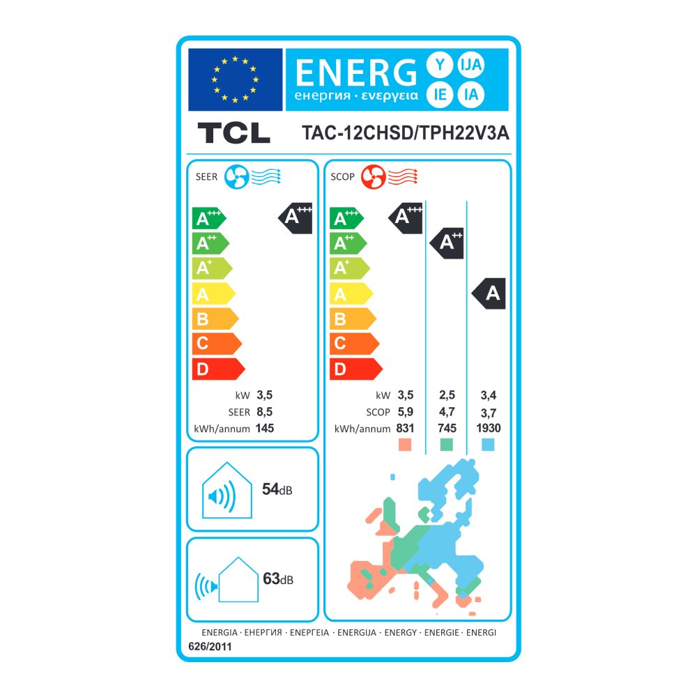 Aparat de aer conditionat TCL BreezeIN Ultra 12000 BTU, A+++, AI Energy Saving, Purificare Ioni Bipolari, WiFi, Optimizat Incalzire, cu kit instalare (TAC-12CHSD/TPH22V3A)