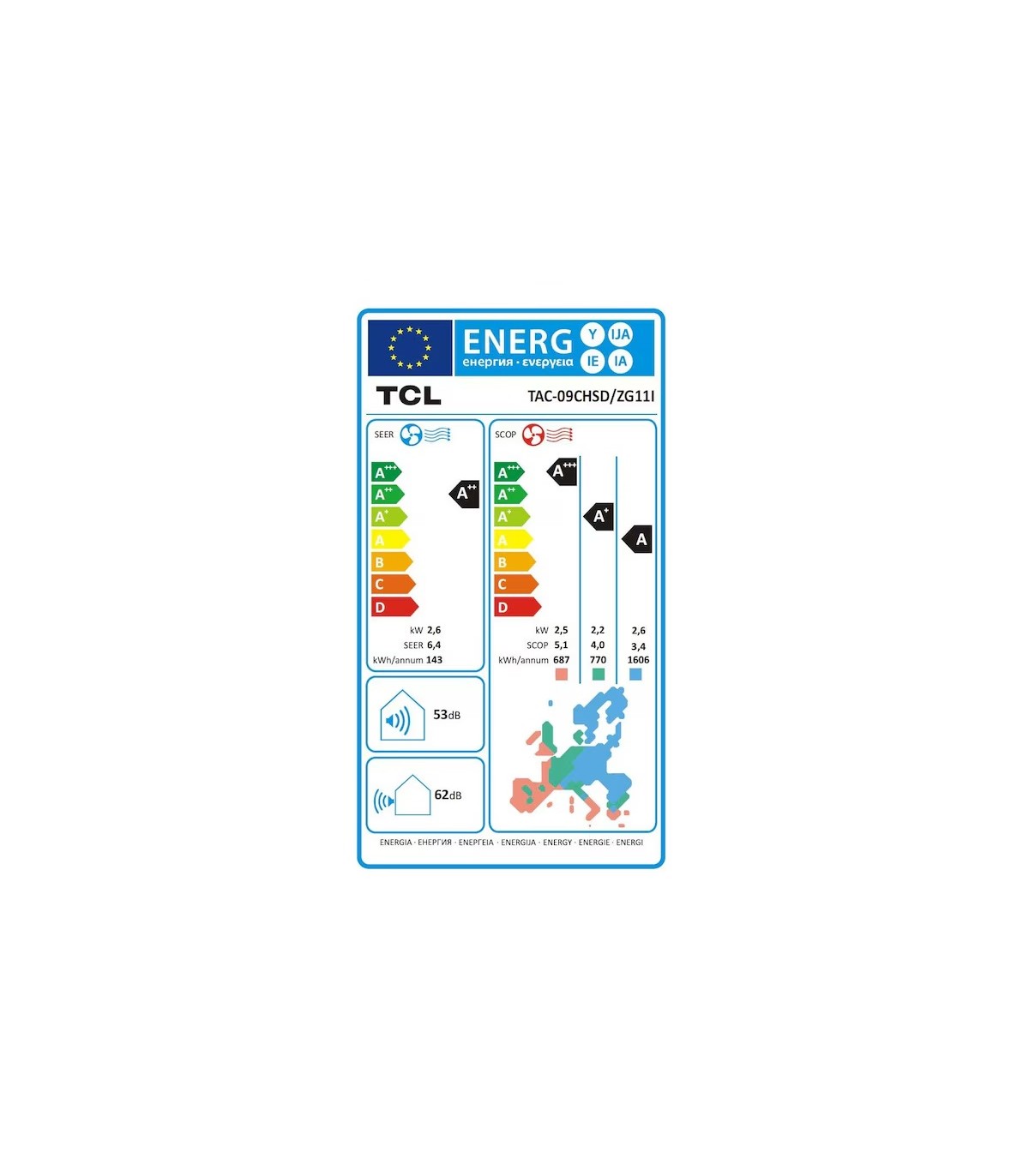 Aparat de aer conditionat TCL SaveIN 9000 BTU, A++, AI Energy Saving, Purificare avansata cu Ioni Bipolari, Jet de aer 4D, WiFi, Mod Hotel, cu kit de instalare (TAC-09CHSD/ZG11I)