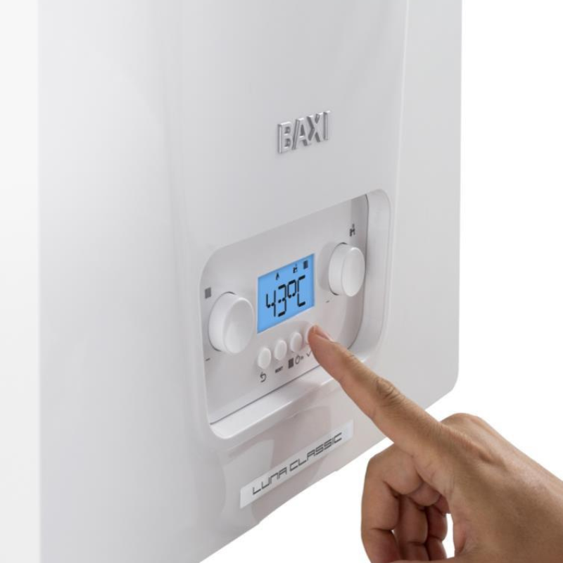 Centrala termica pe gaz in condensare Baxi Luna Classic 28 INT-B - 28 kw, incalzire + ACM, kit evacuare inclus. 3 ani garantie (A7796021)