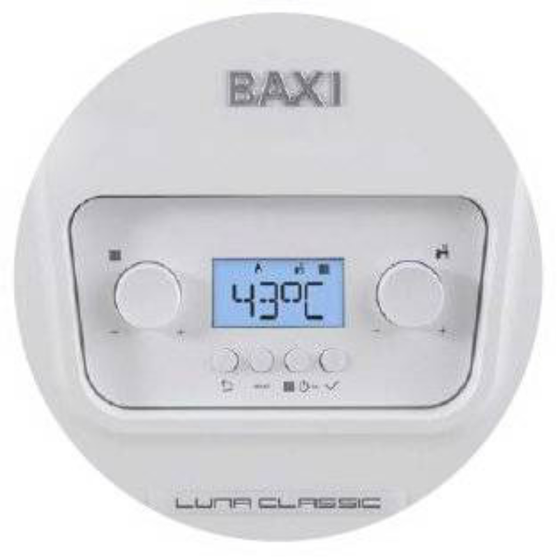 Centrala termica pe gaz in condensare Baxi Luna Classic 28 INT-B - 28 kw, incalzire + ACM, kit evacuare inclus. 3 ani garantie (A7796021)