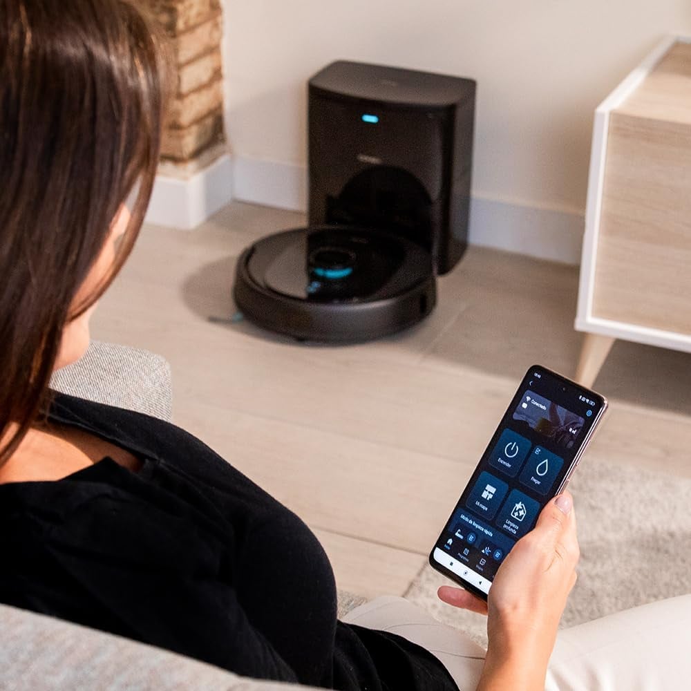 Robot de aspirare Cecotec Conga 8290 Immortal Ultra Power Home X-Treme, 7000 Pa, iTech Laser Eye, baza autocuratare, autonomie 280 minute, aspirator si mop (08612)