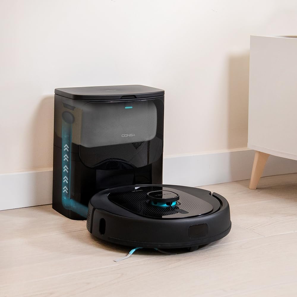 Robot de aspirare Cecotec Conga 8290 Immortal Ultra Power Home X-Treme, 7000 Pa, iTech Laser Eye, baza autocuratare, autonomie 280 minute, aspirator si mop (08612)