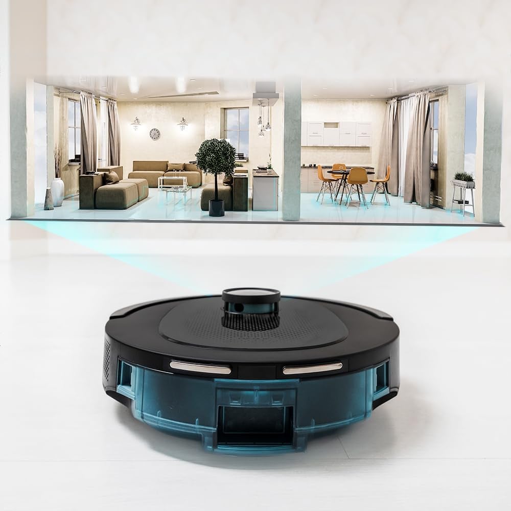 Robot de aspirare Conga 8490 Ultimate Ultra, 4 in 1, 7000 Pa, Laser, Autonomie 170 minute, 2 perii centrale, Functie mop (A01_EU01 _100081)