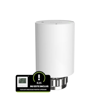 Cap termostatic radiator inteligent ENGO ETRV-M30 + RA, fără fir, alimentat cu baterii (ENGETRVM30)