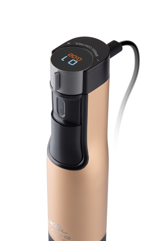 Blender de mana ETA Mano 3219 90020, 1000 W, 9 viteze, afisaj LCD, negru-auriu