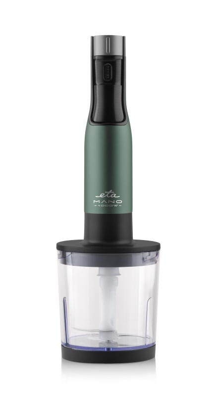 Blender de mana ETA Mano 3219 90030, 1000 W, 9 viteze, afisaj LCD, negru-verde