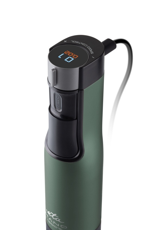 Blender de mana ETA Mano 3219 90030, 1000 W, 9 viteze, afisaj LCD, negru-verde