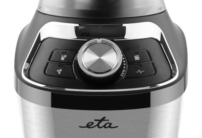 Blender de masa ETA Vital Blend Mini II 5100 90000, 1200W, 1.85 litri, 3 programe, otel inoxidabil, negru