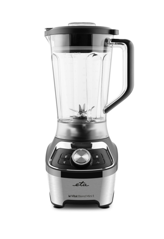 Blender de masa ETA Vital Blend Mini II 5100 90000, 1200W, 1.85 litri, 3 programe, otel inoxidabil, negru