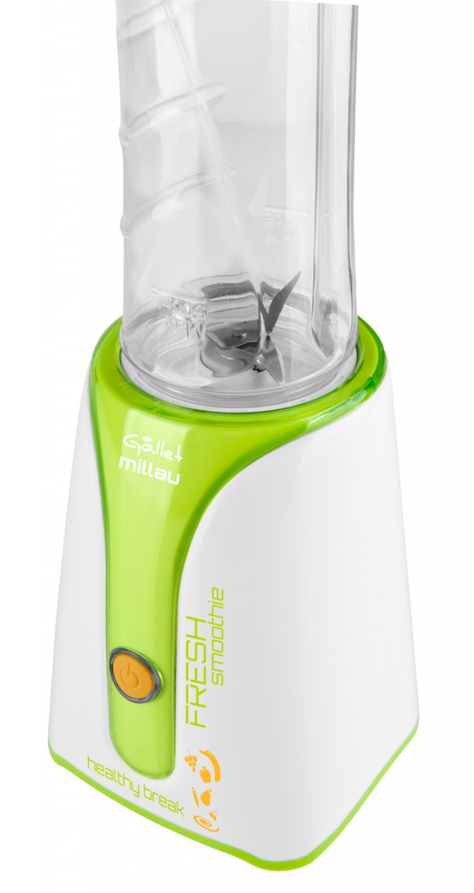 Blender Smoothie maker GALLET MILLAU MS590, 350 W, bol 600 ml BPA free, alb cu verde