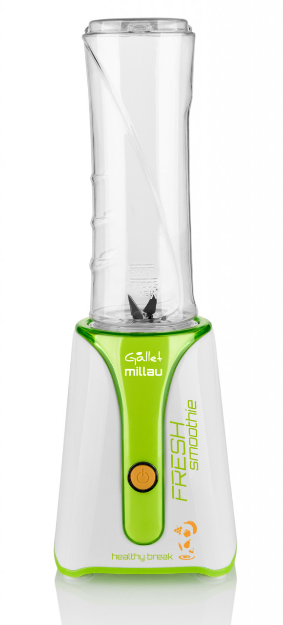 Blender Smoothie maker GALLET MILLAU MS590, 350 W, bol 600 ml BPA free, alb cu verde