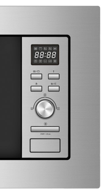 Cuptor cu microunde incorporabil ETA 479990000, 1000 W + 800 W, 8 programe, otel inoxidabil