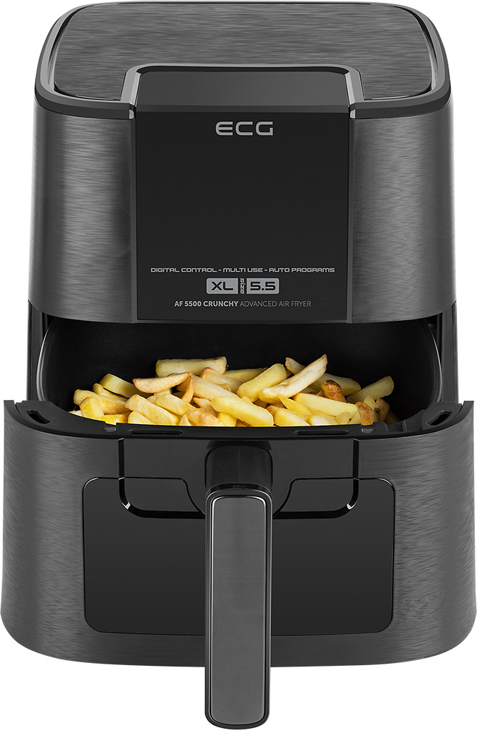 Friteuza cu aer cald ECG AF 5500 Crunchy, 5.5 L, 1350 W, control temperatura 80-200°C
