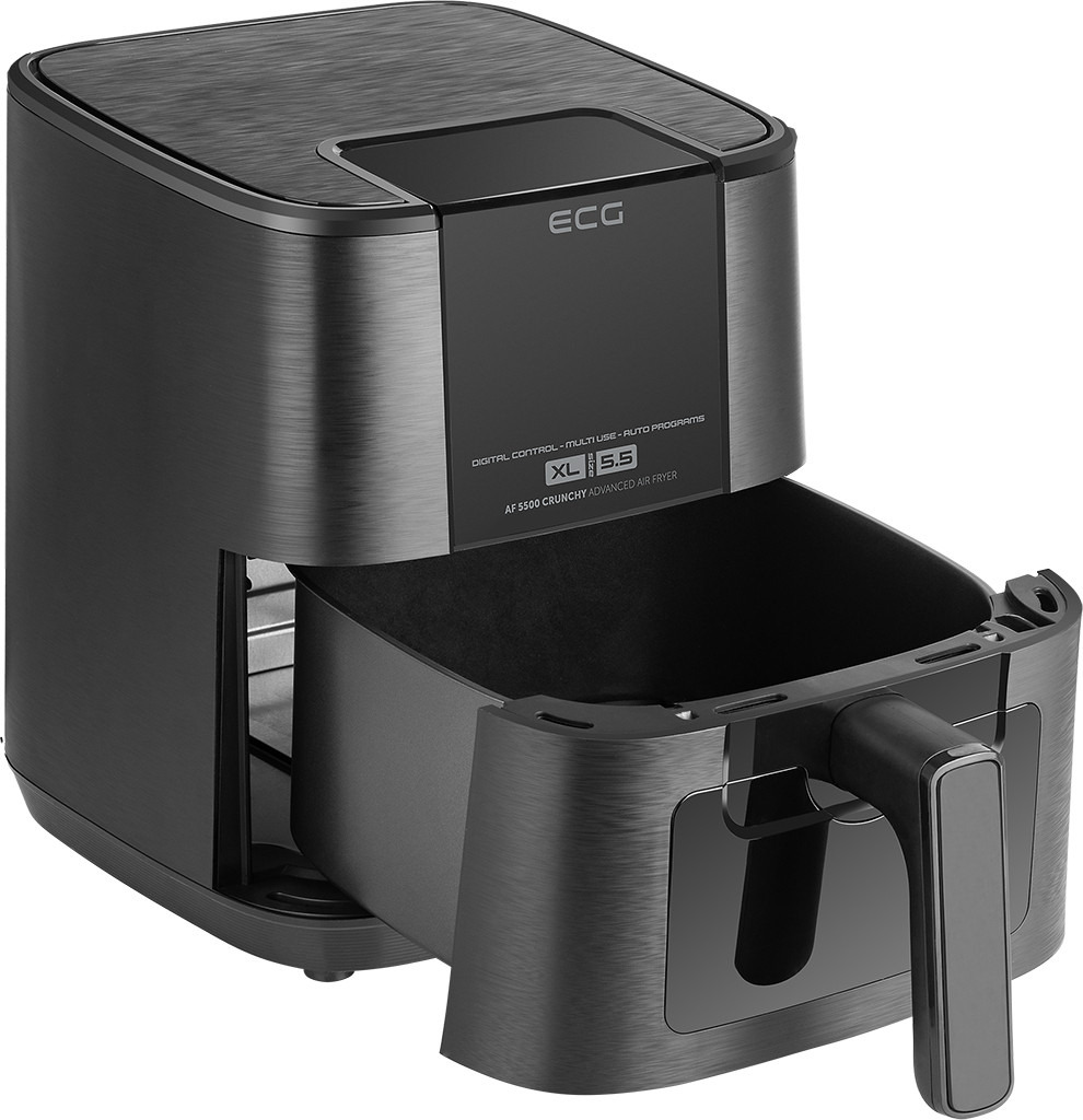 Friteuza cu aer cald ECG AF 5500 Crunchy, 5.5 L, 1350 W, control temperatura 80-200°C