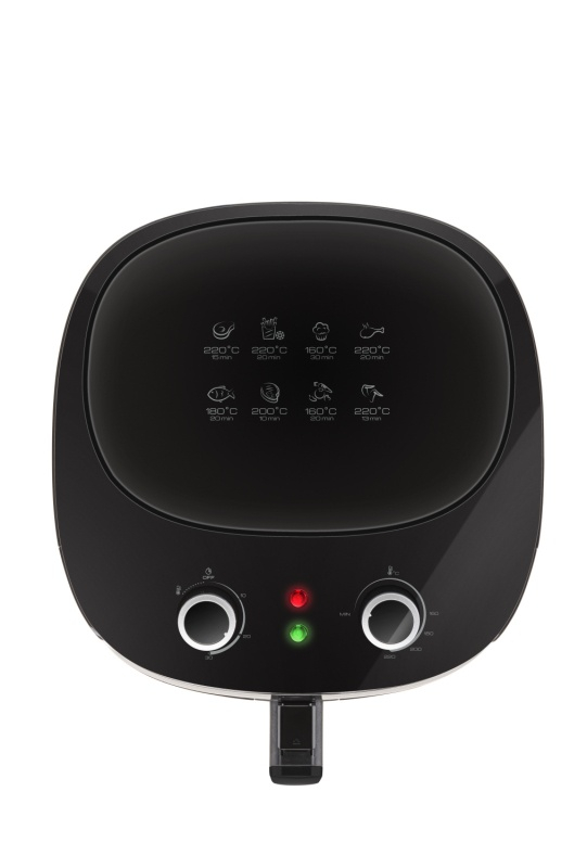 Friteuza cu aer cald ETA Fritta 2168 90000, 7.2 litri, 1800 W, 160-220 °C, 8 programe, negru