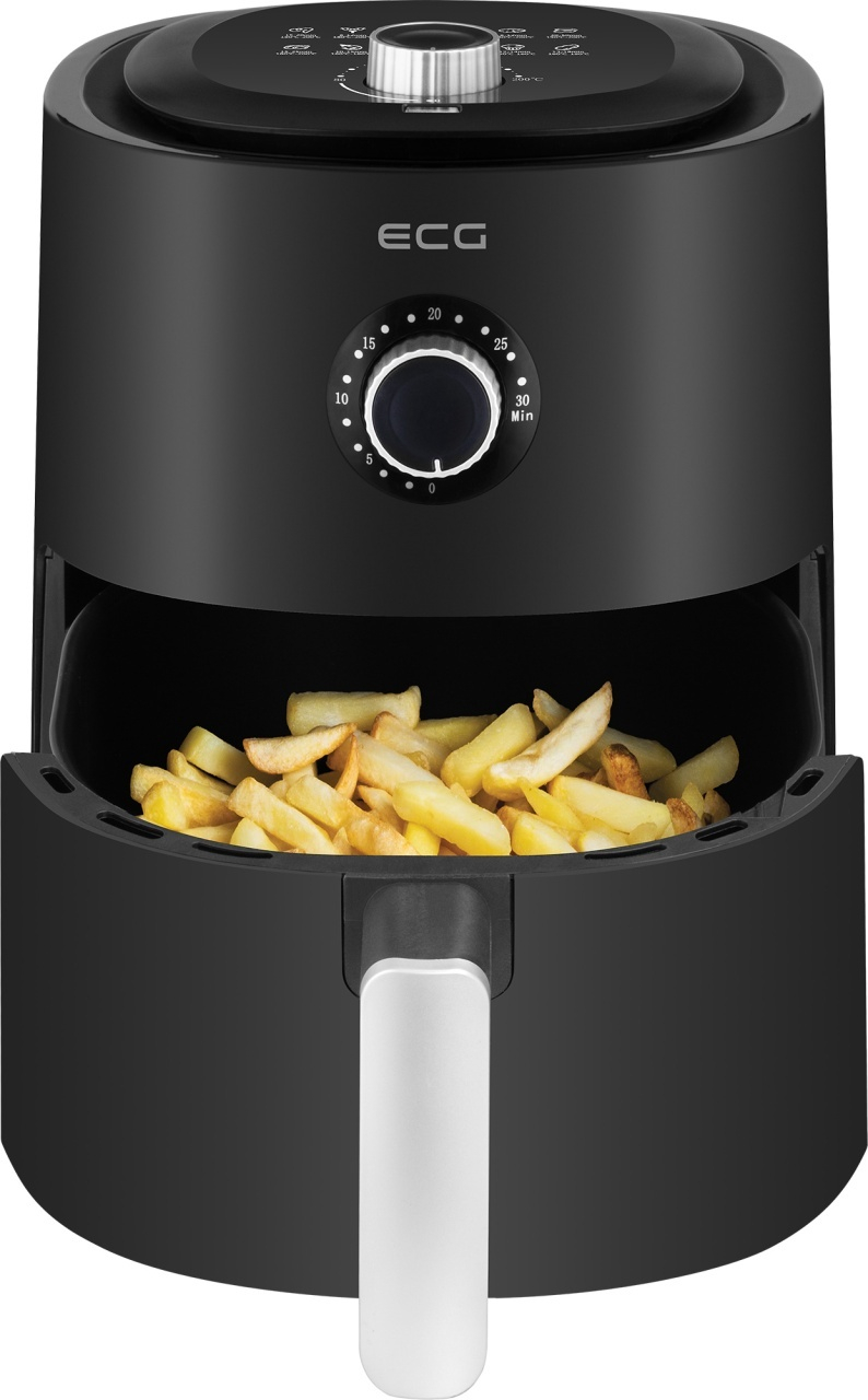 Friteuza cu aer fierbinte ECG AF 4000 Simply Fry, 3.8 litri, 1300 W, 12 programe, control temperatura 80-200°C