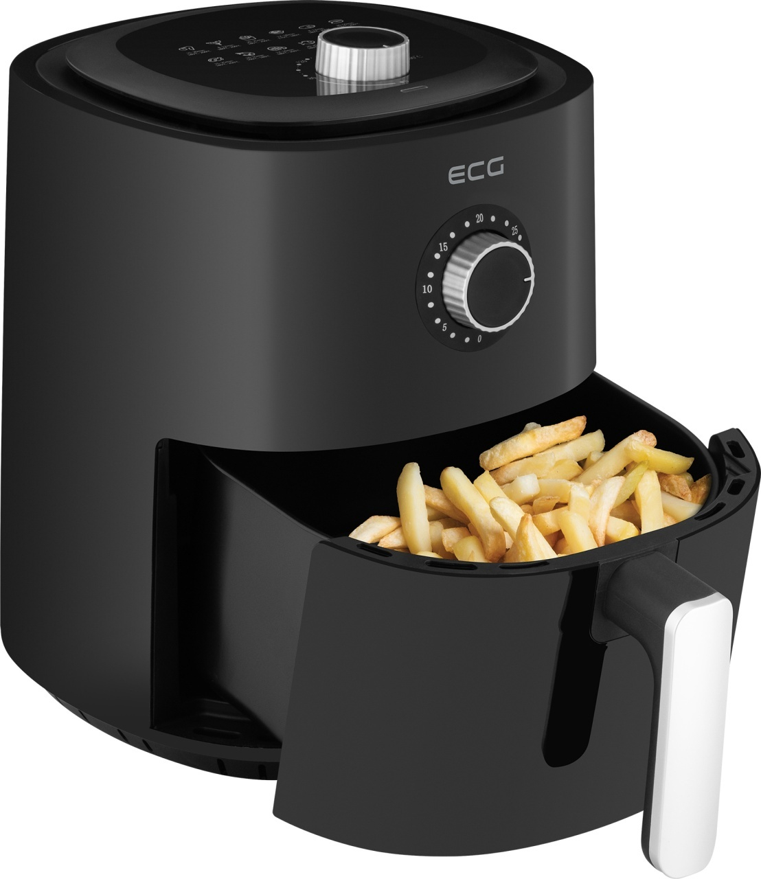 Friteuza cu aer fierbinte ECG AF 4000 Simply Fry, 3.8 litri, 1300 W, 12 programe, control temperatura 80-200°C