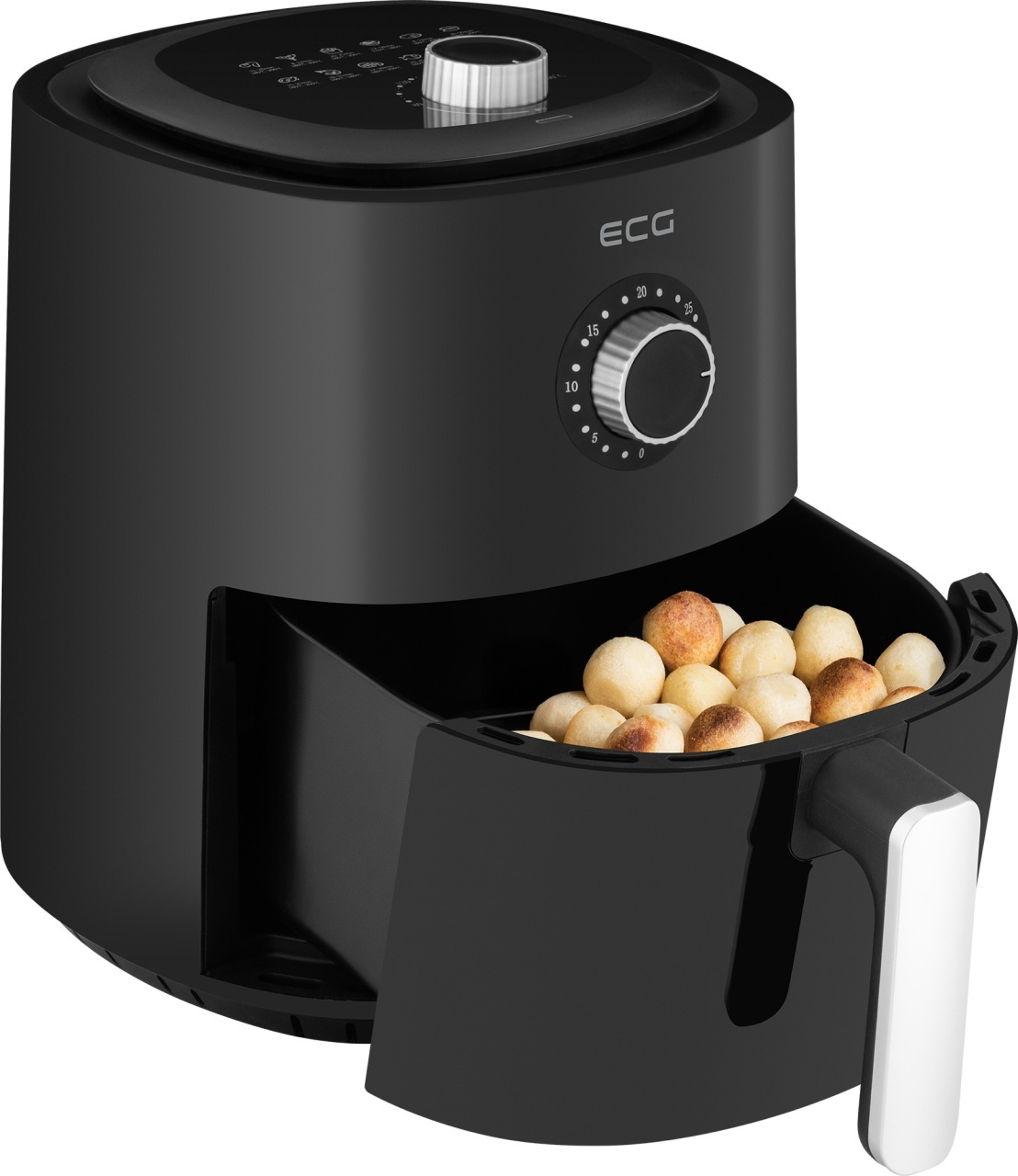 Friteuza cu aer fierbinte ECG AF 4000 Simply Fry, 3.8 litri, 1300 W, 12 programe, control temperatura 80-200°C