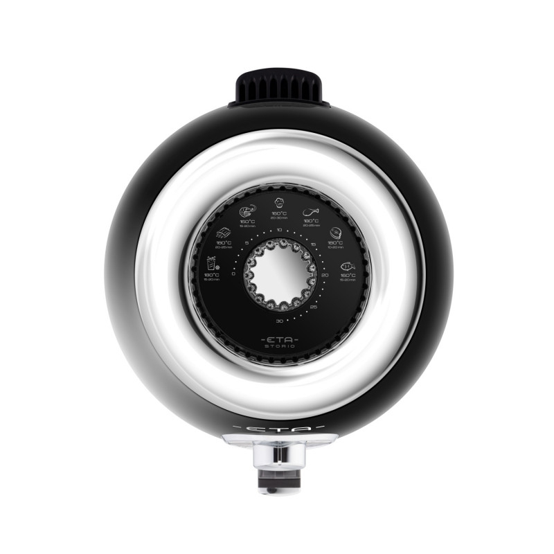 Friteuza cu aer fierbinte ETA Storio 6172 90020, 1350 W, 3 litri, 80-200 ° C, design retro, negru
