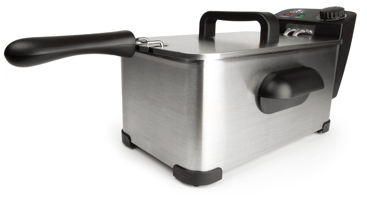 Friteuza cu ulei LENTZ 10200, 3 litri, 2000 W, termostat cu reglare continua 150-190°, otel inoxidabil