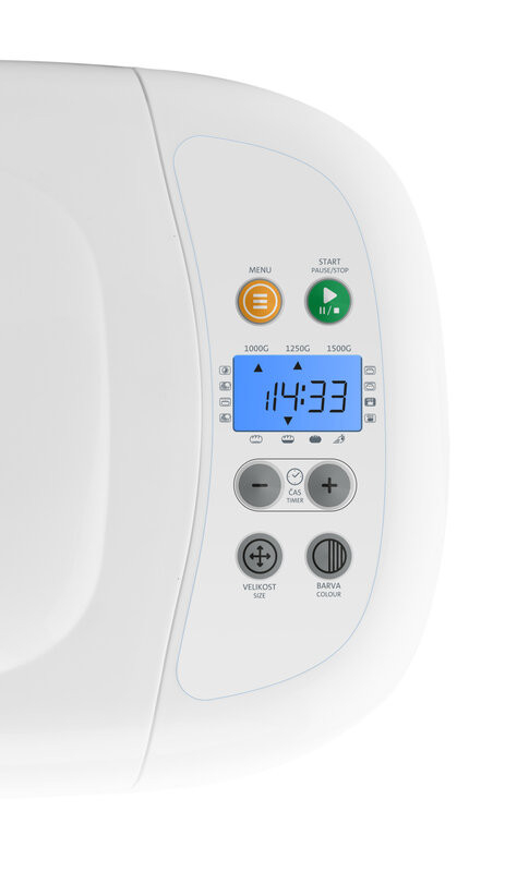 Masina de facut paine ETA 2149 Harmony II, 850W, 12 programe, capacitate 1,5 kg, alb