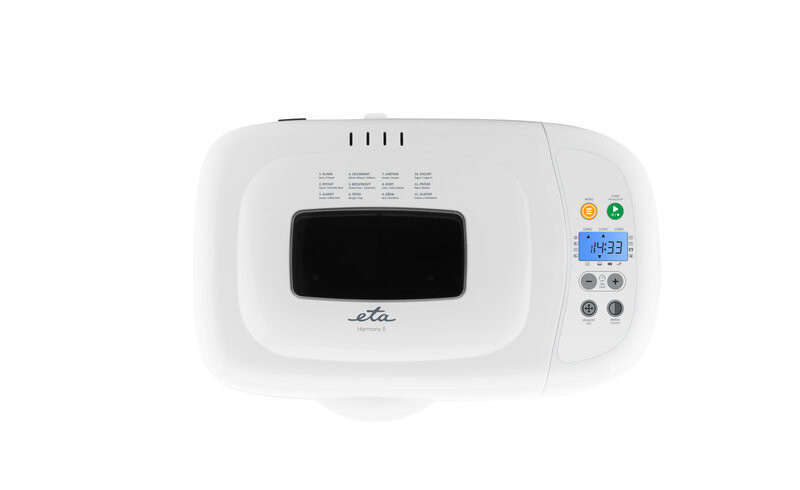 Masina de facut paine ETA 2149 Harmony II, 850W, 12 programe, capacitate 1,5 kg, alb