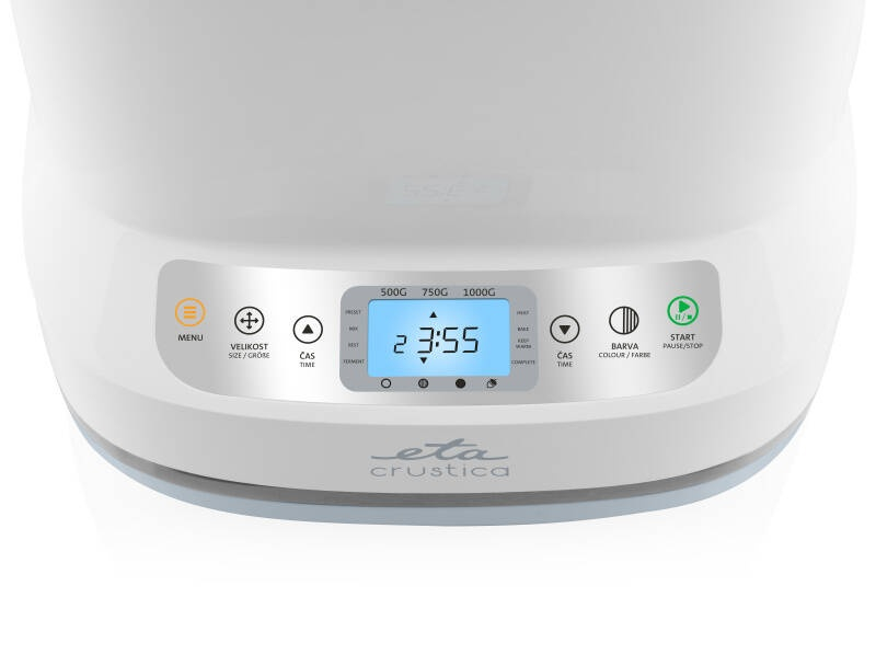 Masina de facut paine ETA 4150 90000 Crustica, 550 W, 1 Kg, 12 programe, temporizator, mentinere la cald, alba