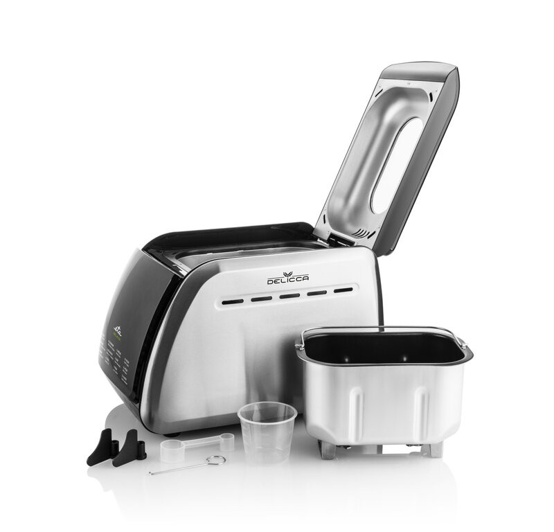 Masina de facut paine ETA Delicca II 7149, 850W, 12 programe, capacitate 1,5 kg, otel inoxidabil