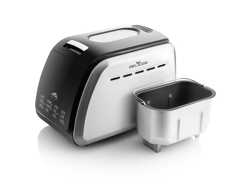 Masina de facut paine ETA Delicca II 7149, 850W, 12 programe, capacitate 1,5 kg, otel inoxidabil