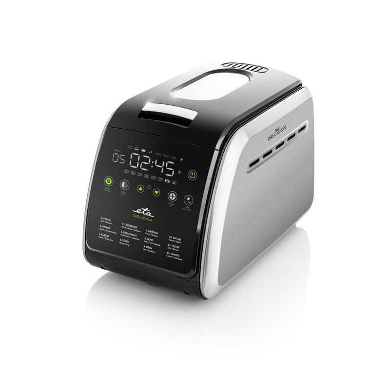 Masina de facut paine ETA Delicca II 7149, 850W, 12 programe, capacitate 1,5 kg, otel inoxidabil