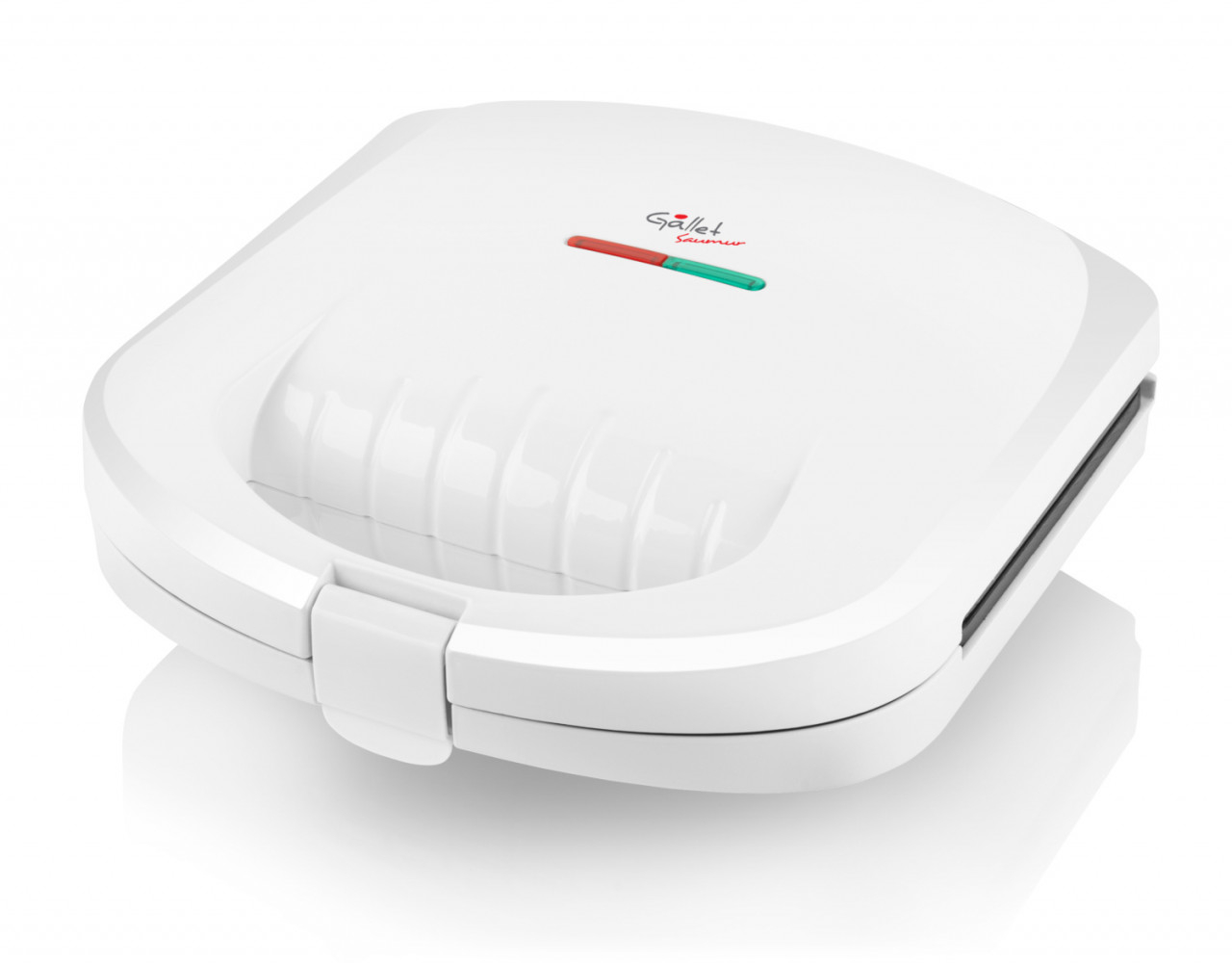 Sandwich maker GALLET SAUMUR CRO625, 800 W, 4 sandwich-uri triunghiulare, alb