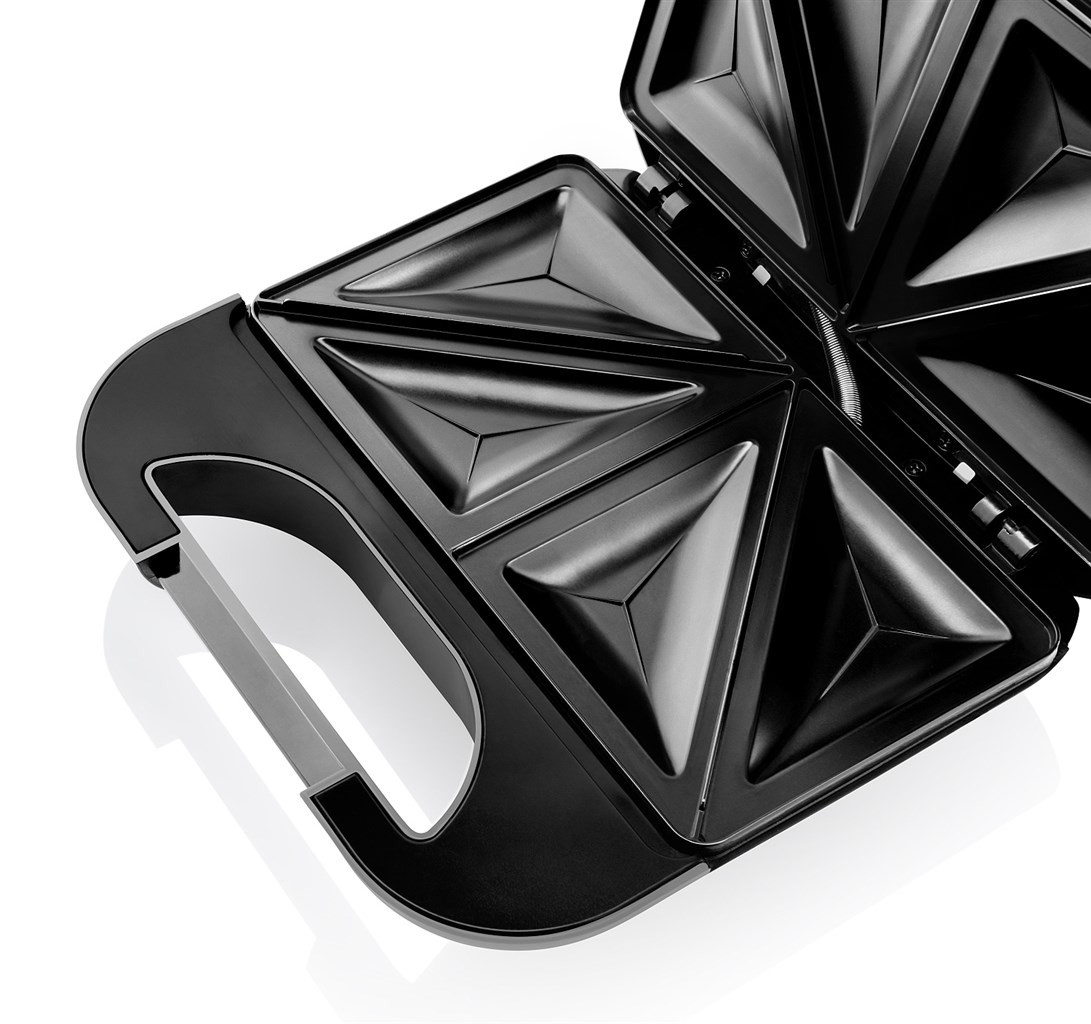 Sandwich maker GALLET TRELON CRO615, 750 W, otel inoxidabil, 4 sandwich-uri triunghiulare