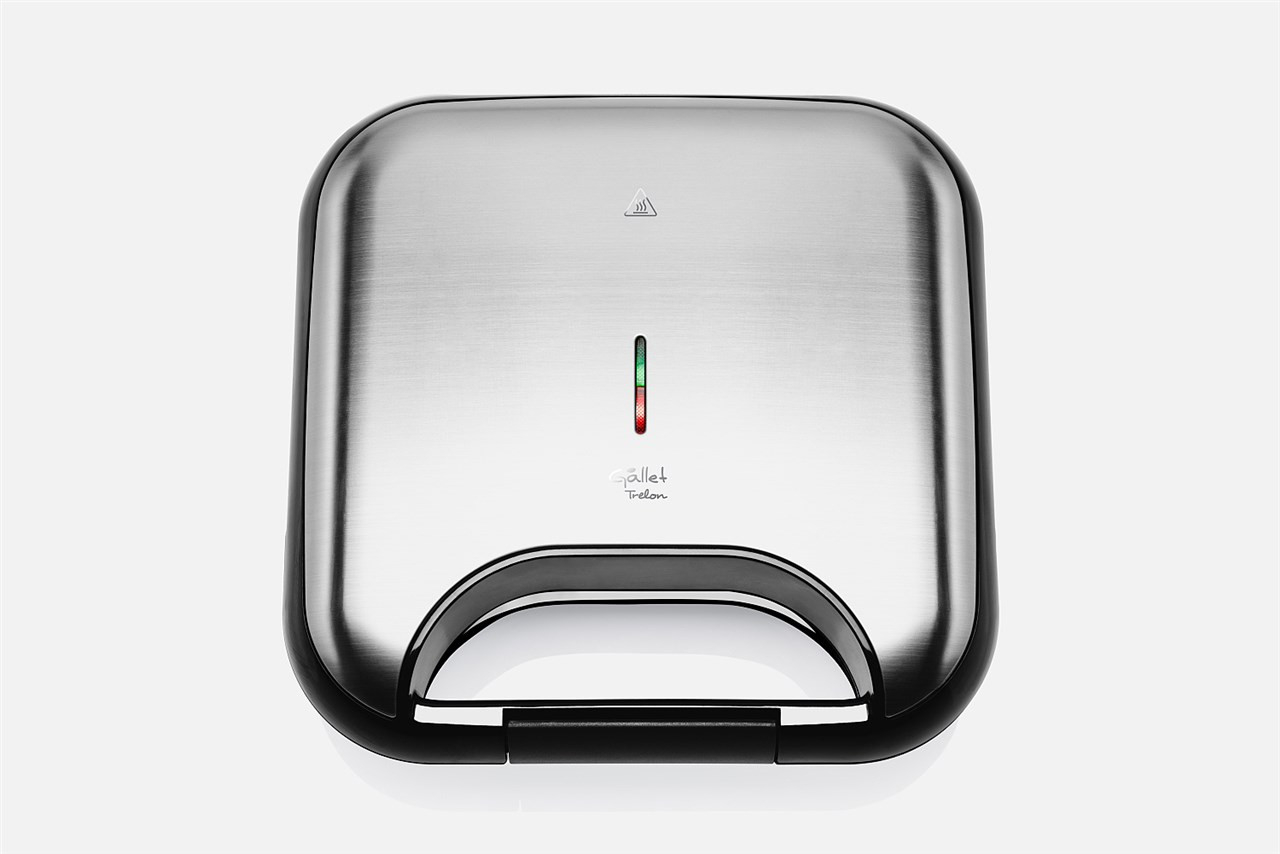 Sandwich maker GALLET TRELON CRO615, 750 W, otel inoxidabil, 4 sandwich-uri triunghiulare
