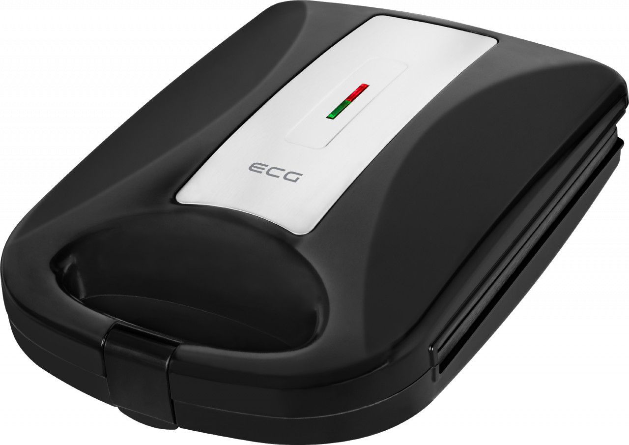 Sandwich maker XXL ECG S 4232 Family Black, 1200 W, 8 sandvisuri triunghiulare simultan