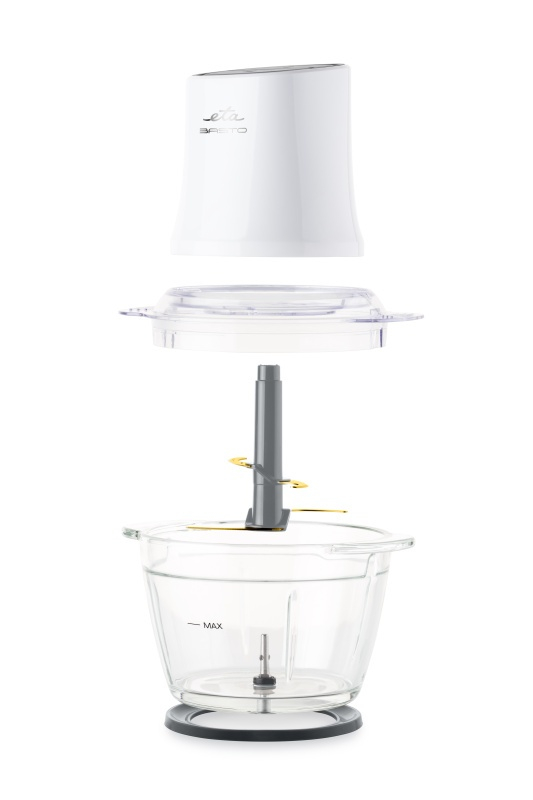 Tocator de alimente ETA Basto II 2079 90000, 400 W, bol din sticla, 1 litru, 2 viteze