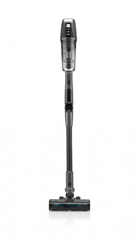 Aspirator vertical 2 in 1 ETA Sonar 2232 90000, baterie Li-Ion 25.2 V, 0.5 litri, 2 filtre HEPA, 3 niveluri de putere, imbinare flexibila, gri