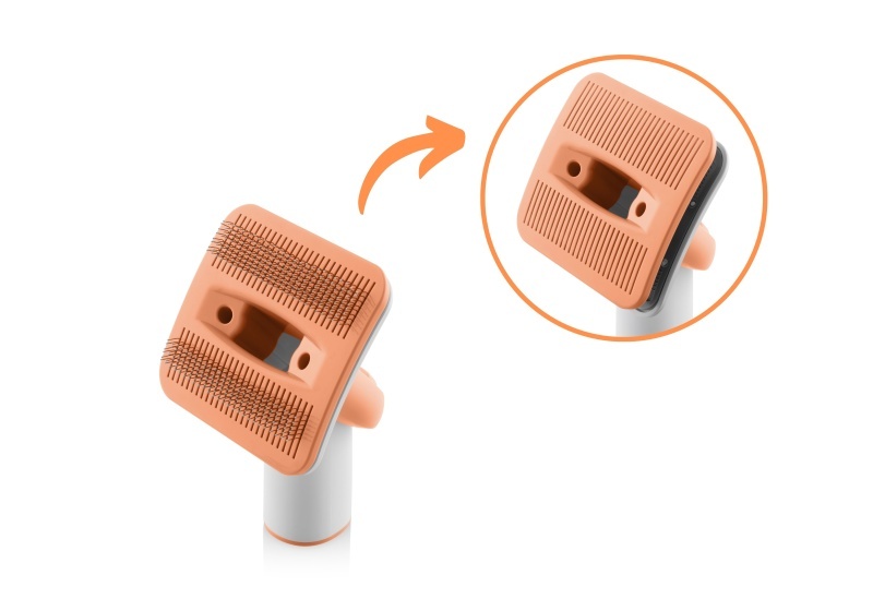 Aspirator 6 in 1 ETA Pet Master 4216 90000 pentru toaletarea animalelor de companie, silentios, alb/portocaliu