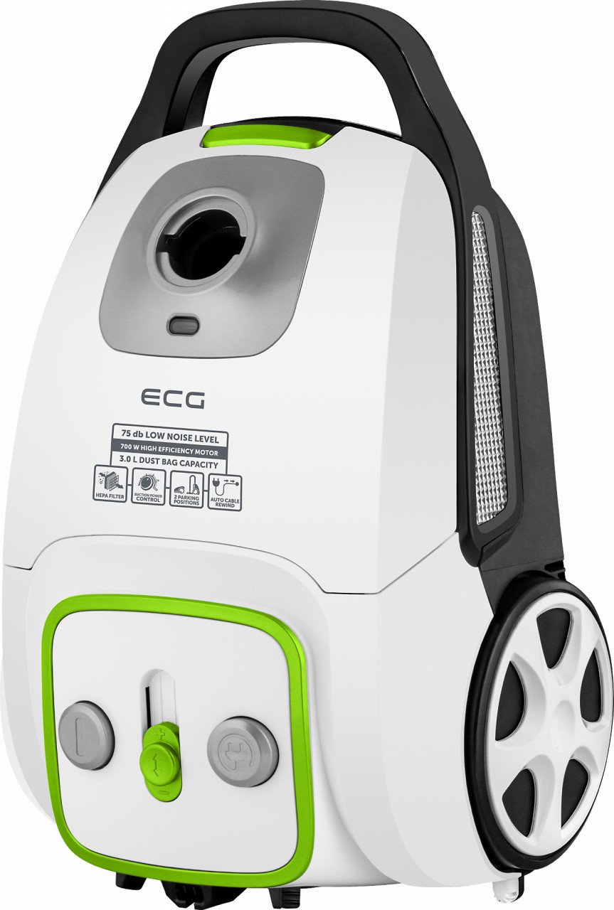 Aspirator cu sac textil ECG VP S3010, 700W, capacitate colectare 3 L, filtru HEPA 11
