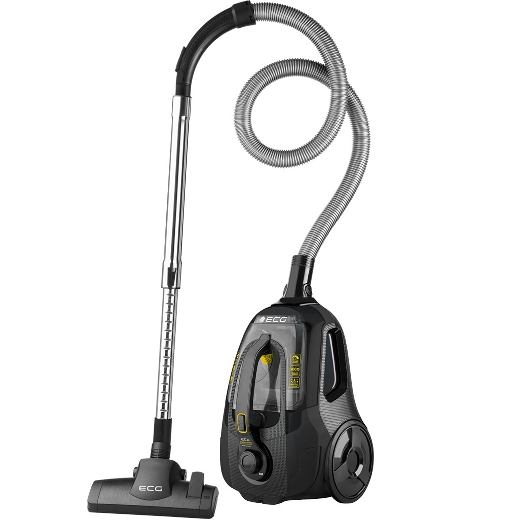 Aspirator fara sac ECG VP BS6120 Animal, 800 W, 2 litri, perie TURBO PET, filtre HEPA