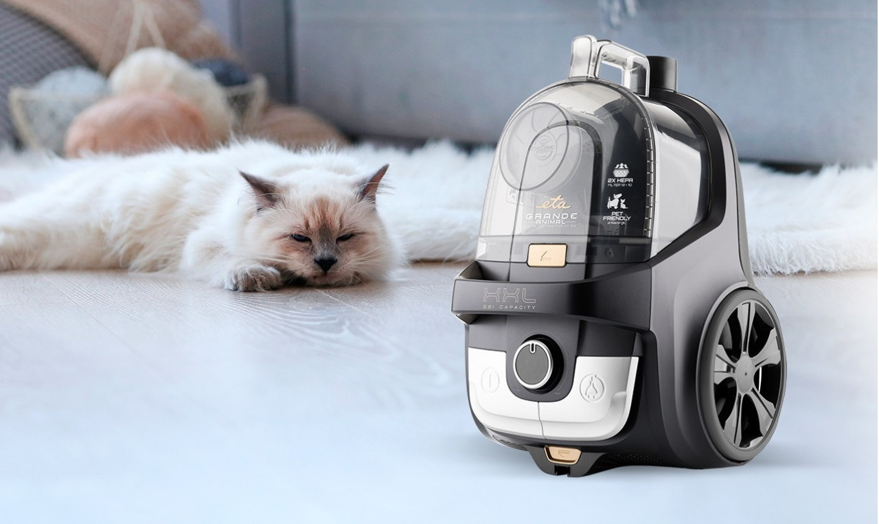Aspirator fara sac ETA Grande Animal 2223, 850 W, 3.2 L, motor ECO, filtre HEPA