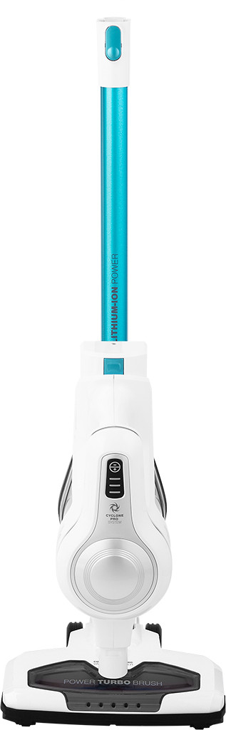 Aspirator vertical portabil 2in1 ECG VT 3620 Jean, 130 W, baterie Li-Ion 22.2 V, recipient 1.2 L, alb cu albastru