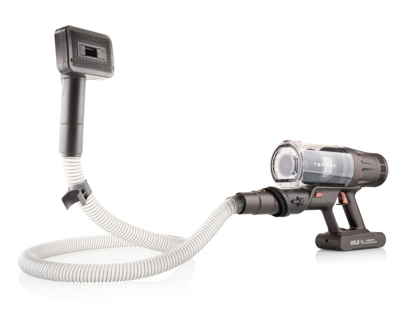 Aspirator vertical 3 in 1 ETA Terier 5247 90000, motor digital 500 W, baterie Li-Ion 25,2 V, afisaj OLED, maro