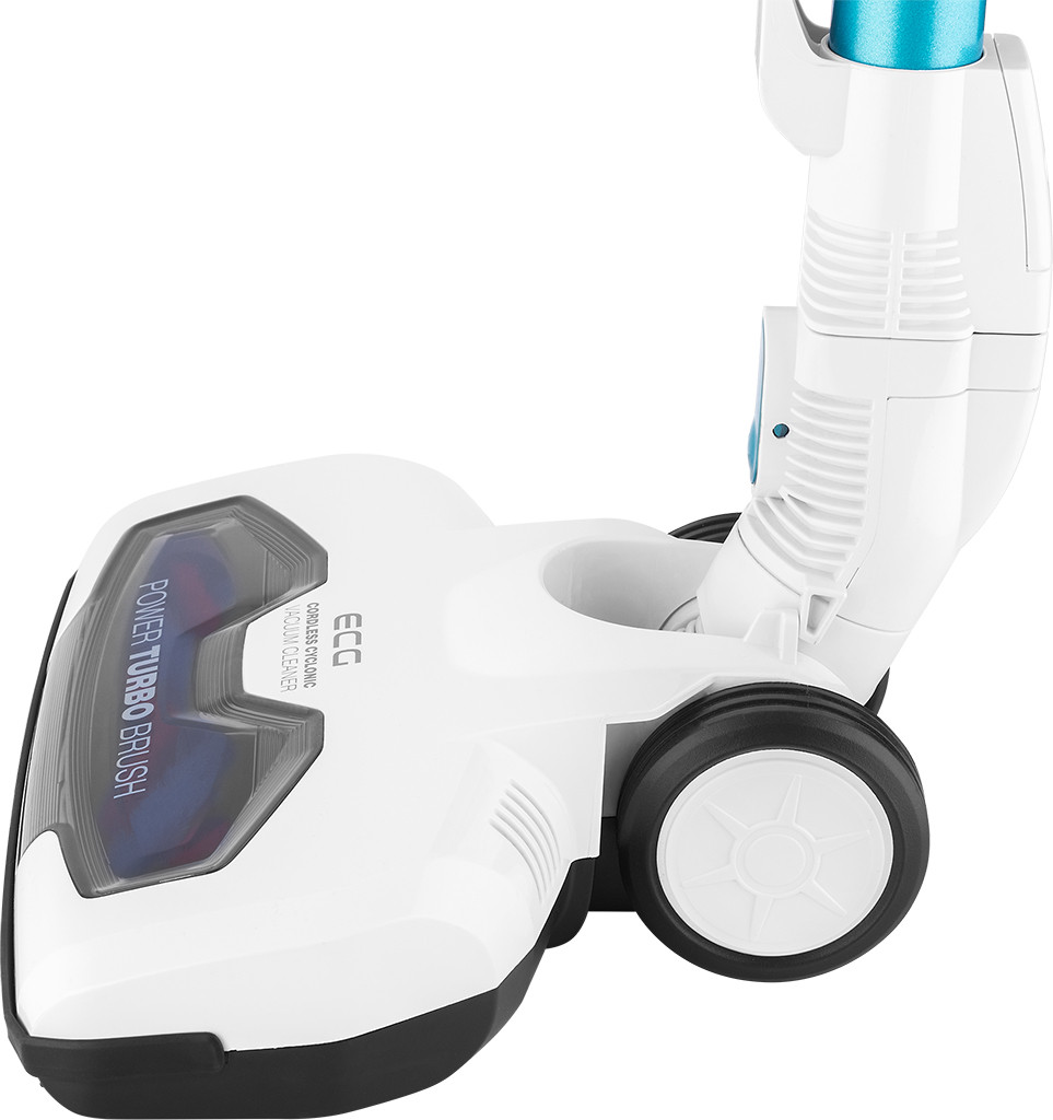 Aspirator vertical portabil 2in1 ECG VT 3620 Jean, 130 W, baterie Li-Ion 22.2 V, recipient 1.2 L, alb cu albastru