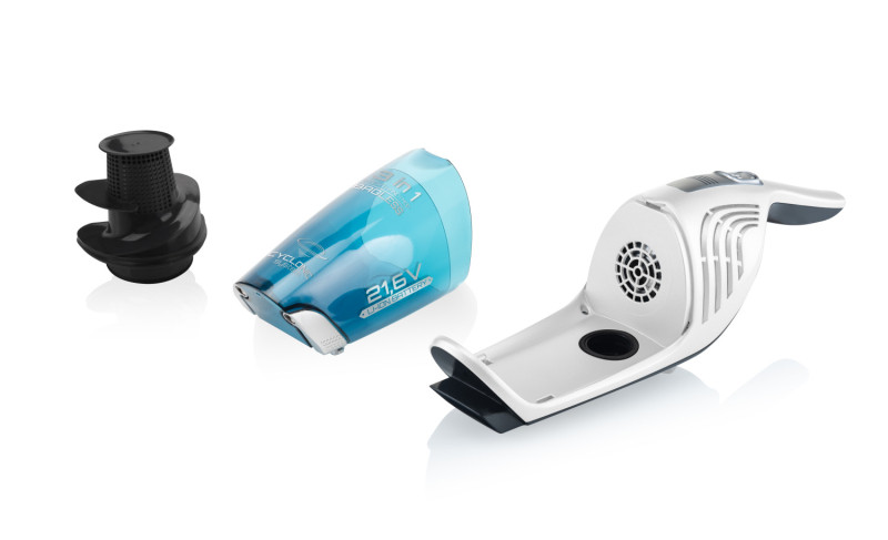 Aspirator vertical si mop 3 in 1 fara fir ETA Moneto II AQUA PLUS 6453 90000, Li-ion 21.6 V, 0.55 l