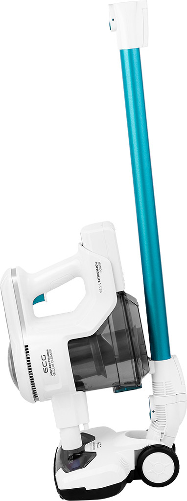 Aspirator vertical portabil 2in1 ECG VT 3620 Jean, 130 W, baterie Li-Ion 22.2 V, recipient 1.2 L, alb cu albastru