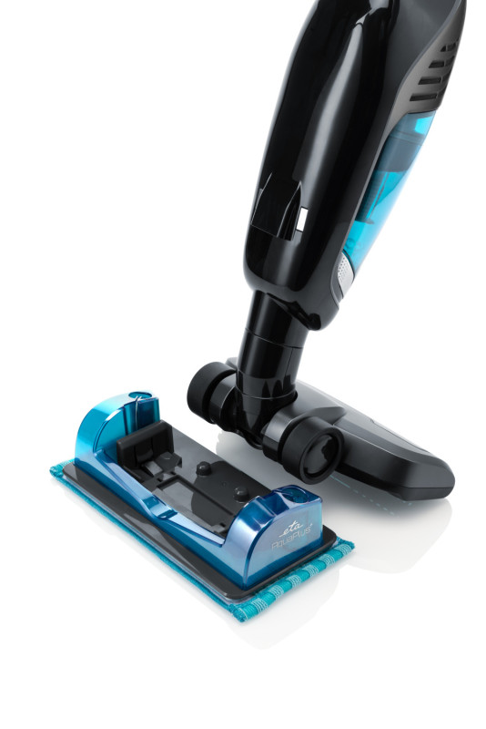 Aspirator vertical si mop 3 in 1 fara fir ETA Moneto II AQUA PLUS 8453 90000, Li-ion 25,2 V, 0.55 l