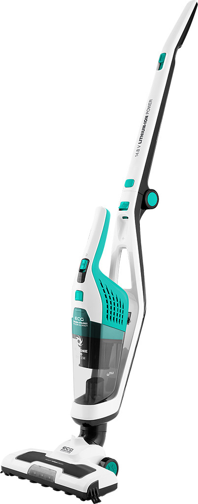 Aspirator vertical portabil 2in1 ECG VT 3420 Jerome, 75 W, baterie Li-Ion 14.8 V, sistem de filtrare cyclonic, verde