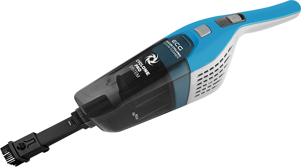 Aspirator vertical portabil 2in1 ECG VT 4520 Bruno, 90 W, baterie Li-Ion 18.5 V, sistem de filtrare cyclonic, albastru