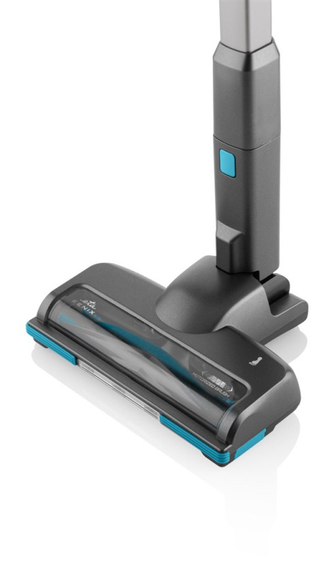 Aspirator vertical 2 in 1 ETA Fenix 1233 90000, baterie Li-Ion 25.2 V / 2200 mAh, recipient 0.6 l, gri cu albastru