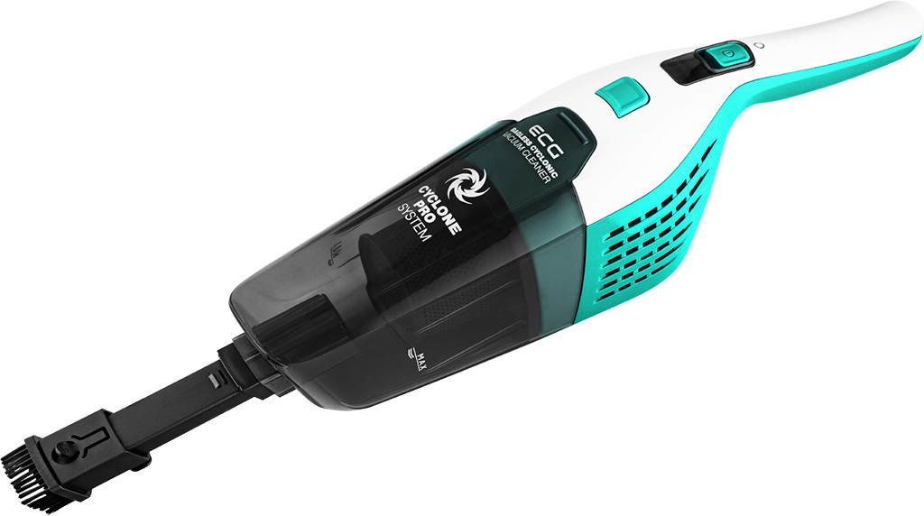 Aspirator vertical portabil 2in1 ECG VT 3420 Jerome, 75 W, baterie Li-Ion 14.8 V, sistem de filtrare cyclonic, verde